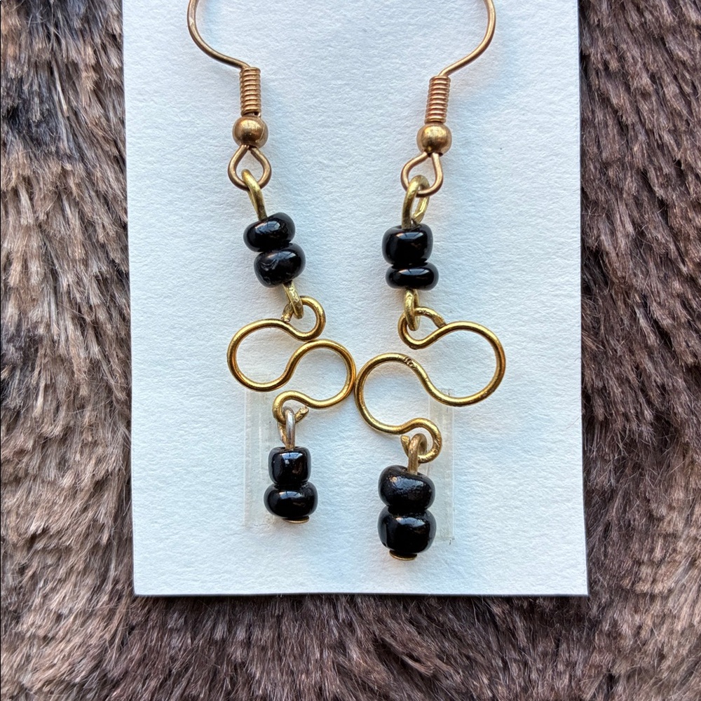🎉Host Pick🎉 Black Infinity Earrings Handmade